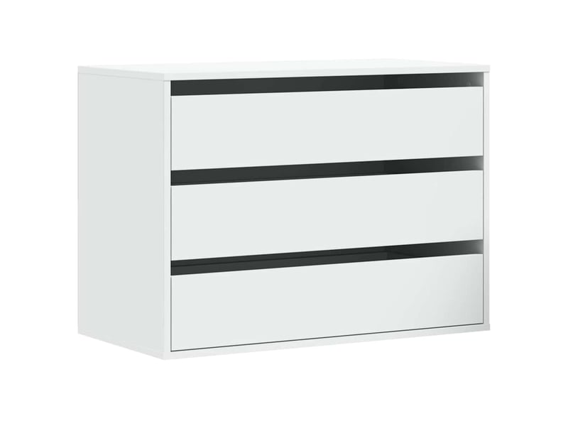  Commode chambre adulte, commode d'angle blanc 80x41x58 cm bois d'ingénierie  - Conforama A