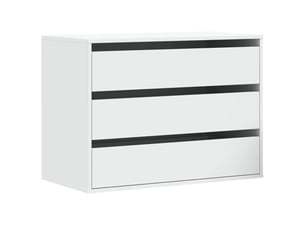 Commode 1 tiroir(s) <strong></strong> <strong></strong> coloris blanc largeur 80 cm
