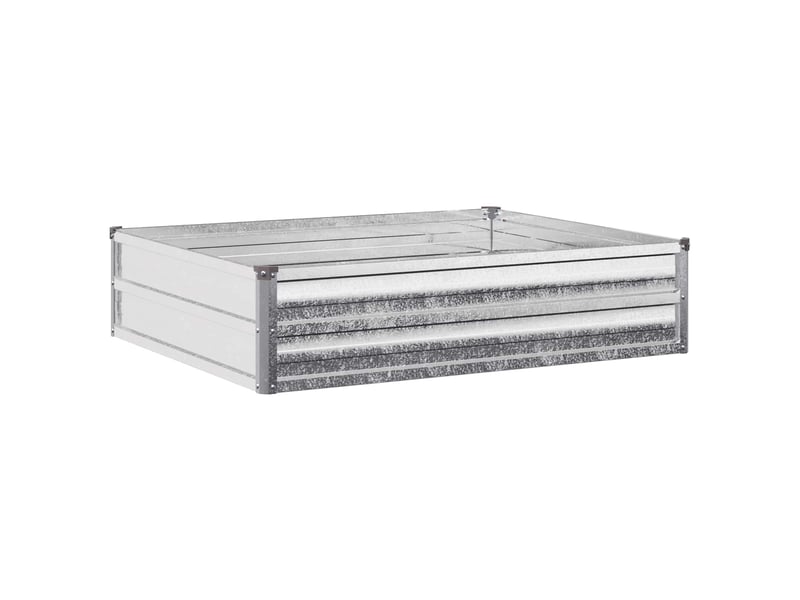  Jardinière - jardin surélevé argenté 100 x 80 x 24 cm galvanisé  - Conforama A