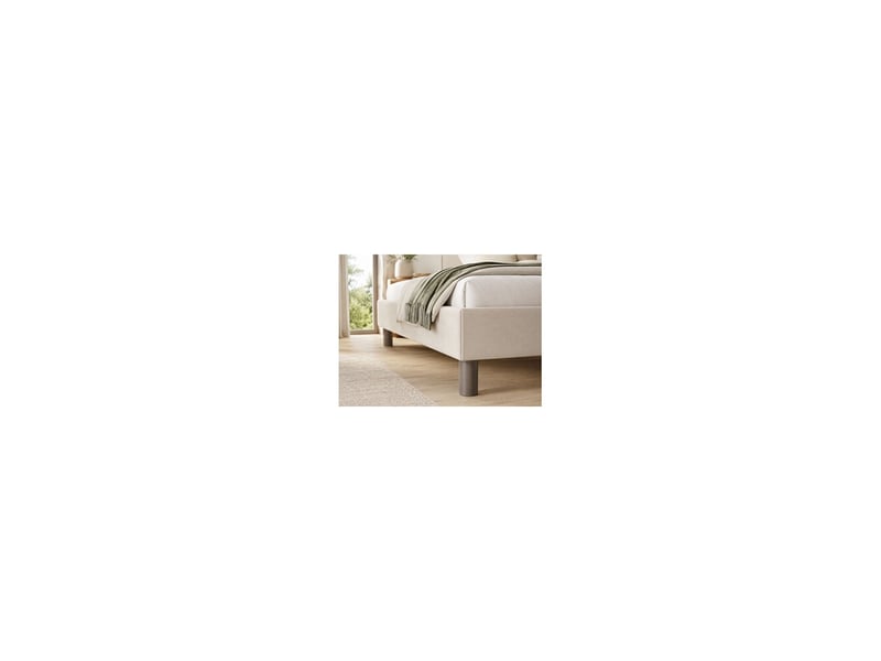  Pieds de lit cylindriques laqués gris taupe 70 mm x 200 mm lot de 4 8238472 - Conforama C