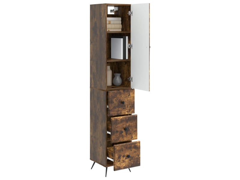  Ensemble de meubles 2 pcs, rangement de salon 34,5x34,5x90 cm bois d'ingénierie shl4634  - Conforama C