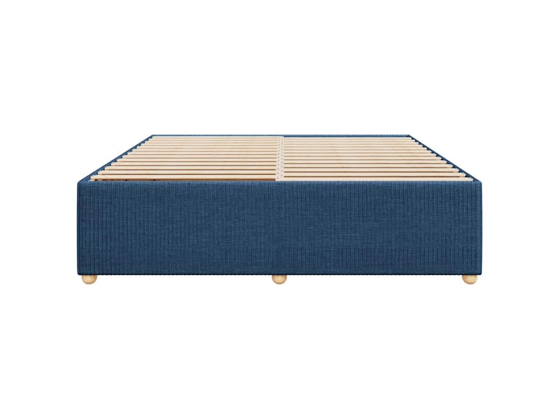  Lit double- lit adulte -  cadre de lit sans matelas bleu 200x200 cm tissu  - Conforama C