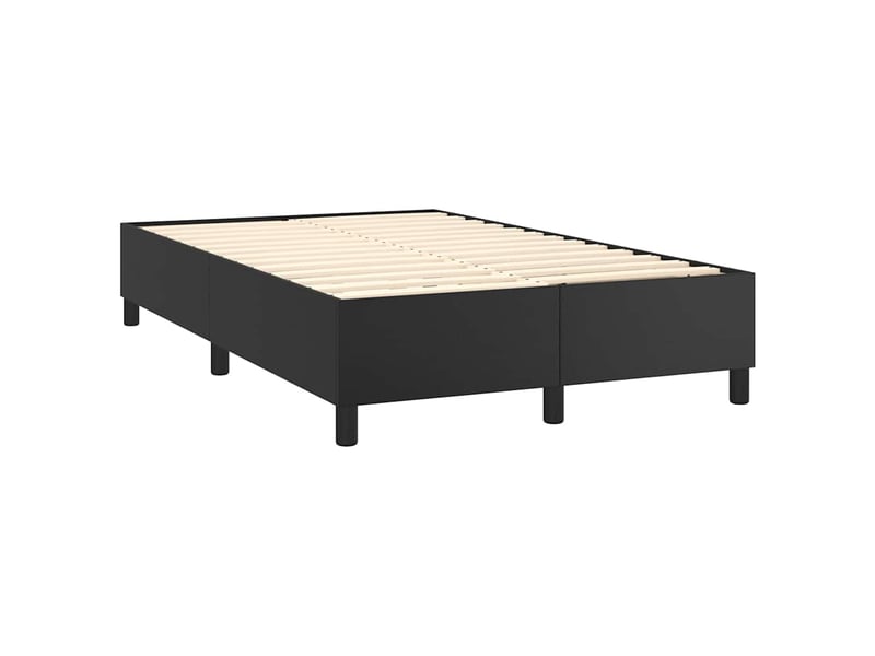  Lit double- lit adulte -  cadre de lit à lattes noir 120x200 cm similicuir  - Conforama C