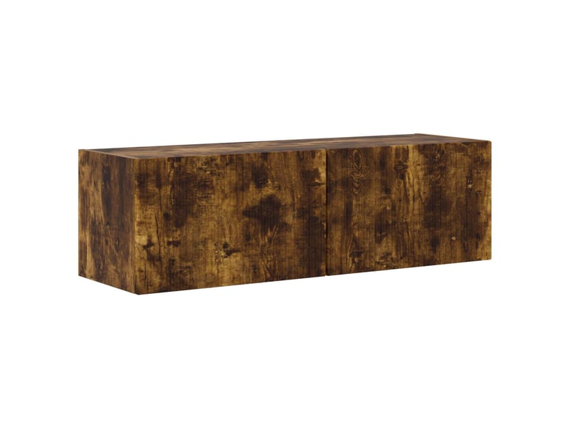  Ensemble meuble tv - banc tv - meuble de rangement 4 pcs chêne fumé bois d'ingénierie  - Conforama E