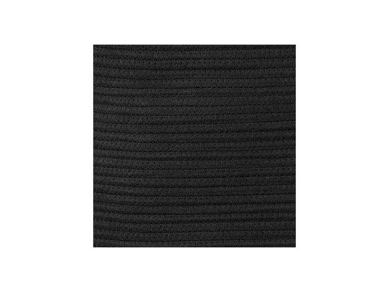 Lot de 6 paniers de rangement en coton noir 37 x 33 x 15 cm 50618L - Conforama E