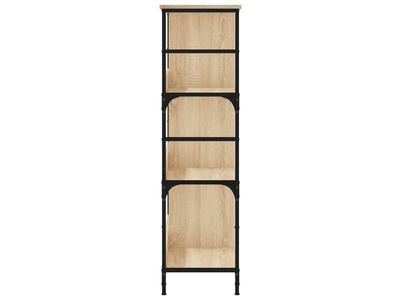  Bibliothèque, meuble de rangement salon chêne sonoma 78,5x33x117,5 cm bois d'ingénierie  - Conforama E
