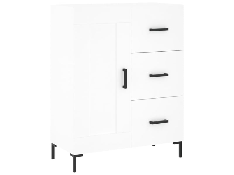  Buffet - bahut - meuble de rangement blanc 69,5x34x90 cm bois d'ingénierie  - Conforama A