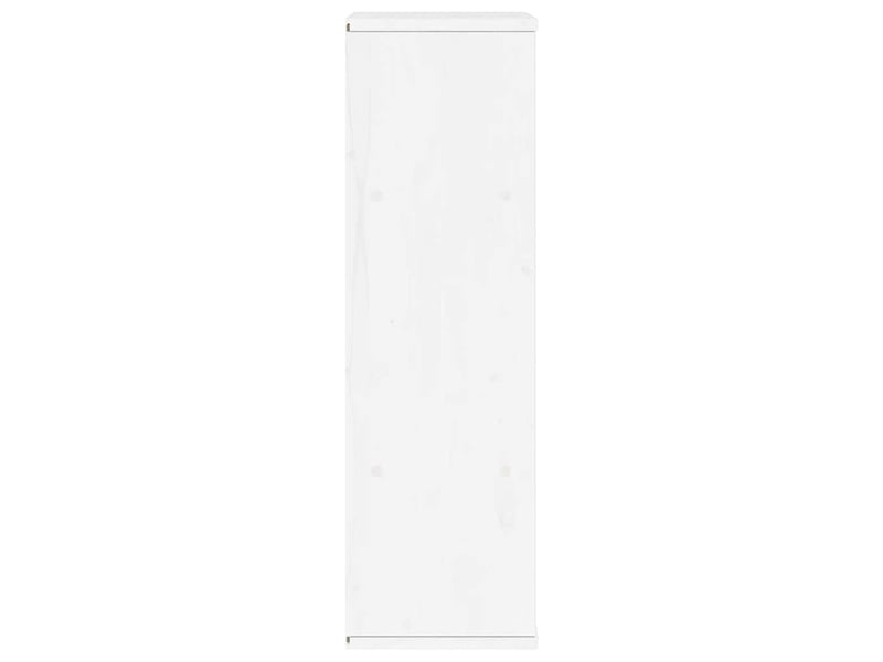  Armoire latérale en bois massif pin avec grand espace de rangement style rustique 40 x 24 x 79 cm en bois blanc 02_0058047  - Conforama D