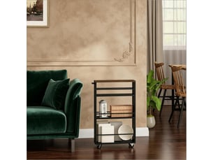 Chariot de rangement polyvalent avec roulettes, étagère de cuisine mobile et compacte