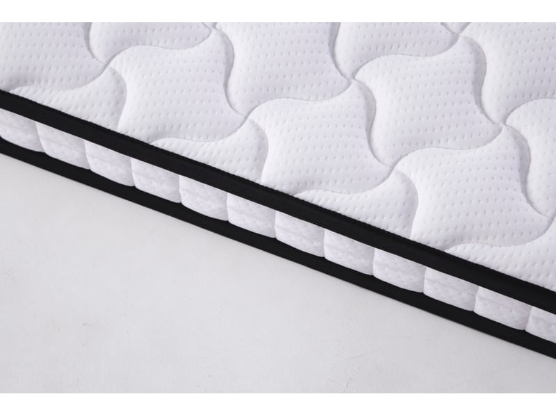  Matelas à ressorts 90 x 200 cm – blanc – épaisseur 10 cm, soutien h3, modules ergonomiques, roulé  - Conforama D