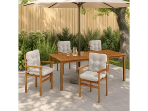 Lot de 4 coussins de chaise à dossier haut vianen cf59343