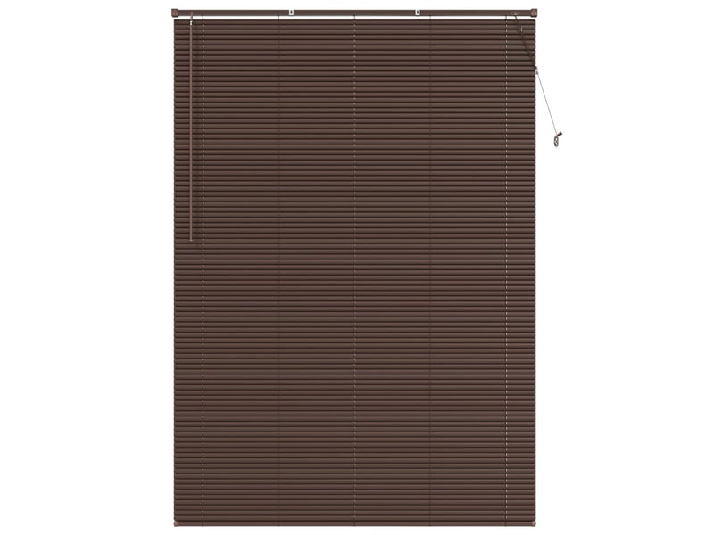  Store vénitien, store de fenêtre marron foncé avec motif 213 x 140 cm 25 mm pvc cf48037  - Conforama A