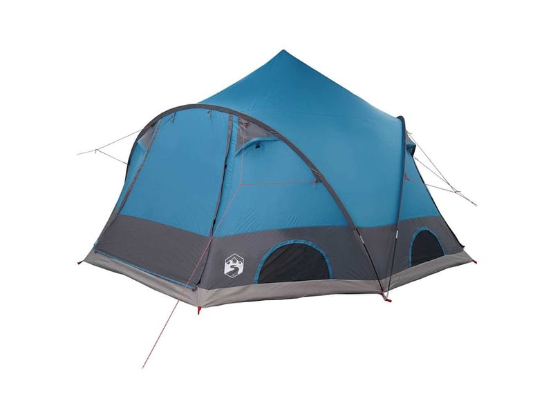 Tente de camping, tente dôme 4-personnes 4 personne bleu shl31802 - Conforama D