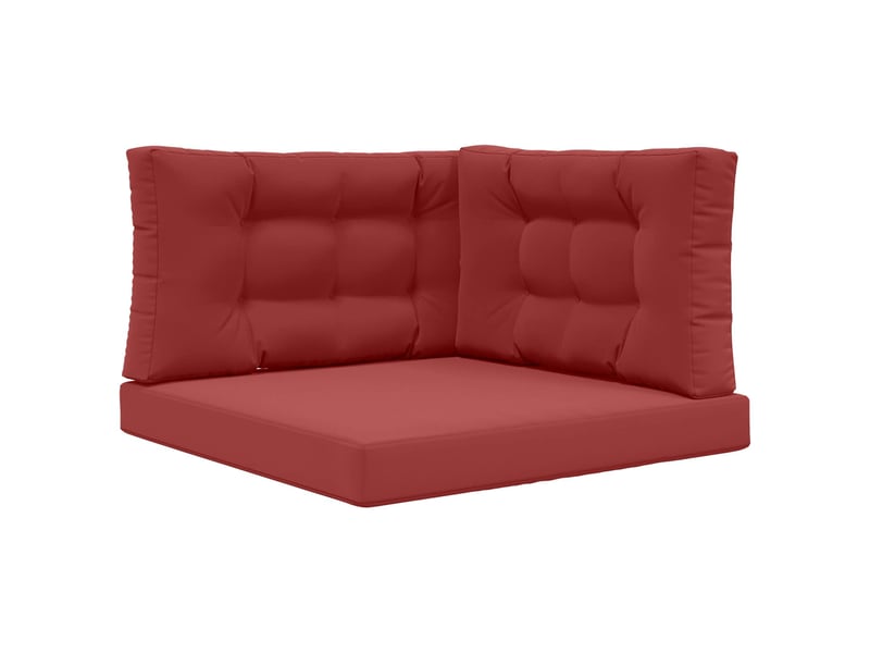  Coussin de canapé d'extérieur, coussin de chaise polyester bordeaux 80 x 80 cm cf54053  - Conforama A