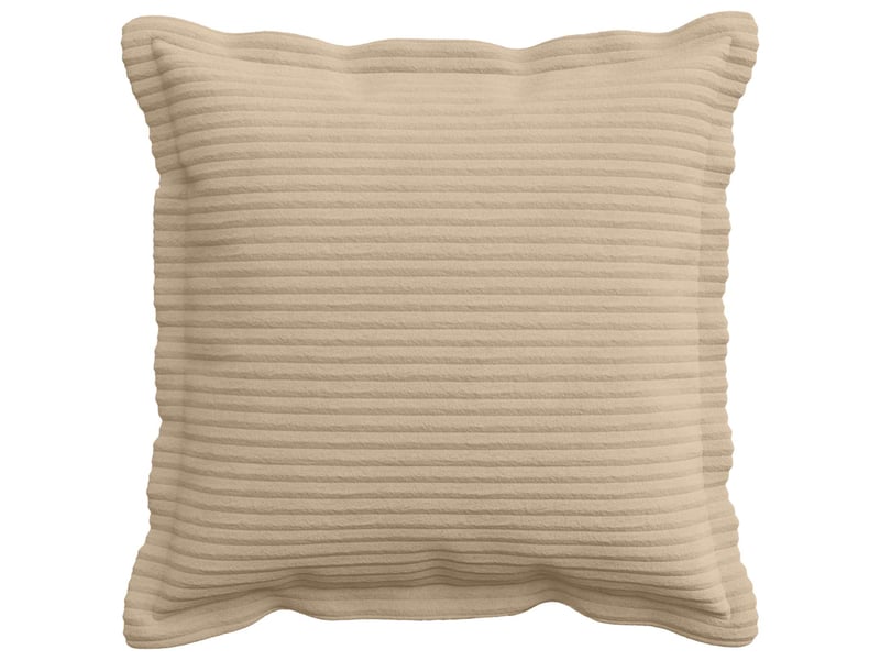 Lot de 6 housses de coussin houten taupe 40 x 40 cm velours côtelé cf49857 - Conforama A