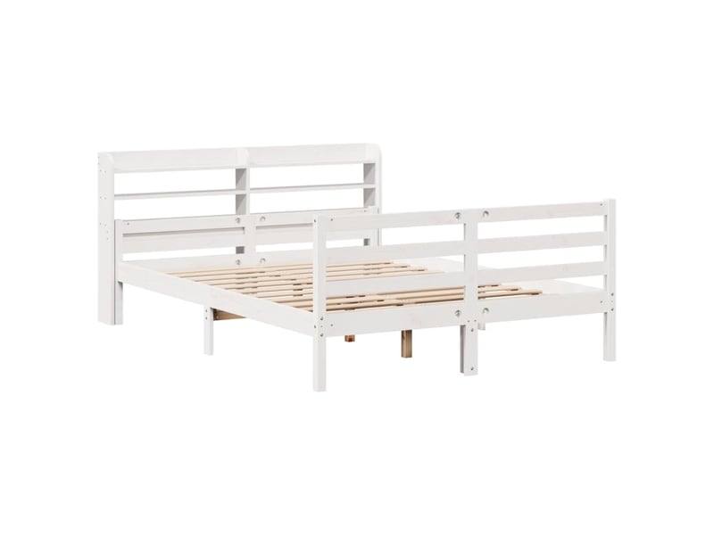  Lit double- lit adulte -  cadre de lit et tête de lit sans matelas blanc 135x190 cm  - Conforama B