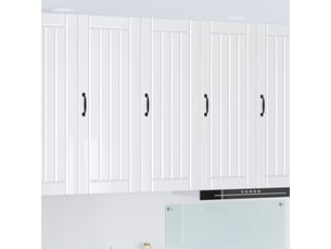 Meuble mural de cuisine, armoire de cuisine blanc brillant 40x31x100cm shl3069