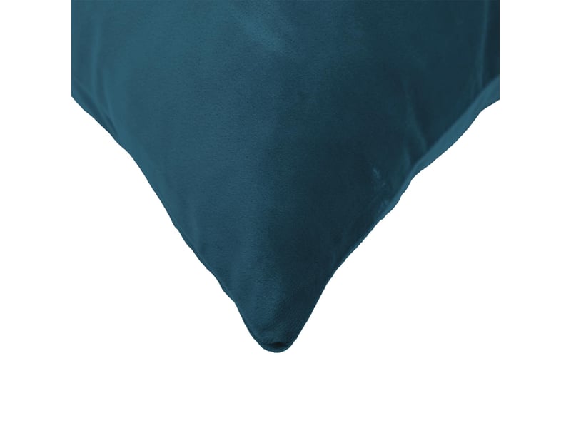 Lot de 2 coussins avec oreiller, coussins décoratifs heerlen bleu velours cf50419 - Conforama E