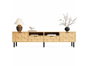 Meuble tv coloris naturel 200 cm <strong></strong>  <strong></strong>