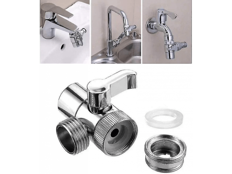  Adaptateur de robinet, interrupteur, aérateur, connecteur de robinet d'eau, séparateur d'évier de cuisine, pomme de douche, valve de dérivation  - Conforama A