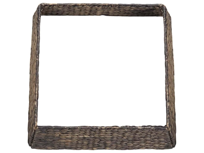 Collier de sapin de noël carré noir 60 x 60 x 28 cm  - Conforama D