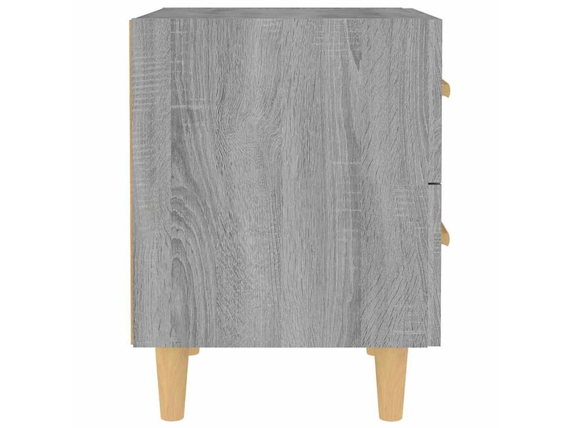  Table de chevet - cabinet de chevet - table de nuit sonoma gris 40x35x47,5 cm  - Conforama C