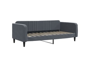 Lit simple 100x200 cm coloris gris