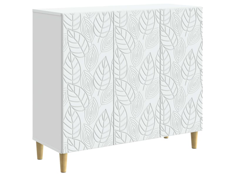  Buffet - bahut - meuble de rangement blanc 89 x 34,5 x 80 cm bois d'ingénierie  - Conforama A