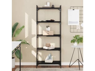 Bibliotheque coloris  noir  <strong></strong> <strong></strong> - 60 cm x 154 cm