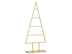 Sapin de noël - arbre de noël en métal doré 60 cm acier peint par poudre