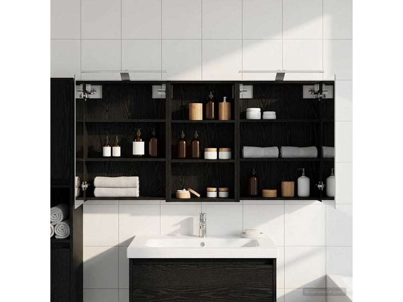  Ensemble de meubles de salle de bain 3 pcs 140x14.5x70 cm shl8633  - Conforama B