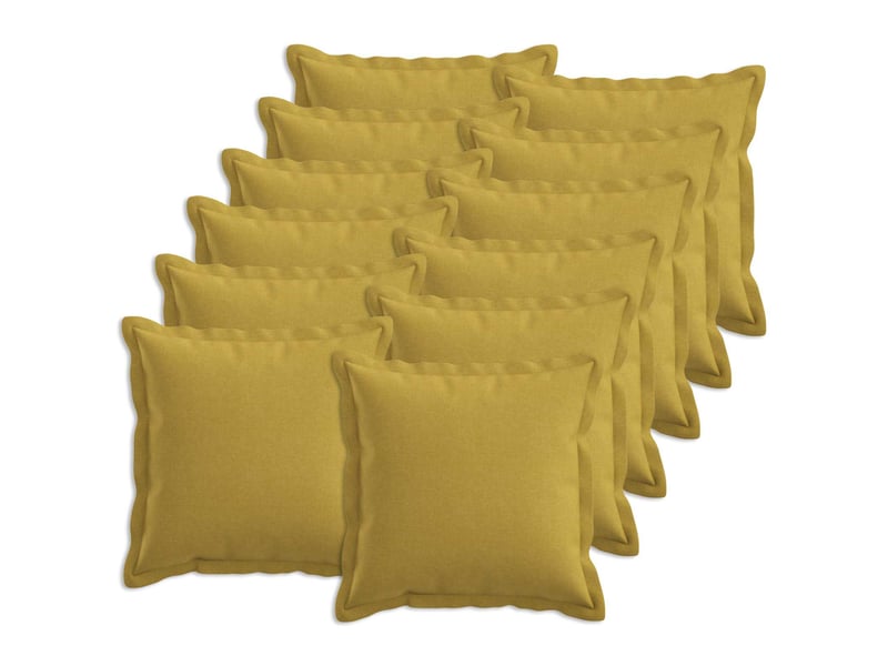 Lot de 12 coussins, coussins décoratifs houten vert clair lin synthétique cf56468 - Conforama B