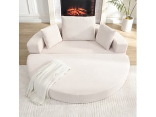 Deplimousse convertible 2 places HAUSS SPOLE  beige clair