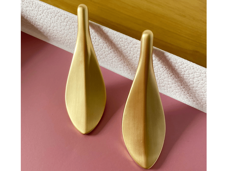  Poignées dorées pour armoire de cuisine, pour la décoration de la maison, la rénovation des portes, 9 x 3 x 1,5 cm  - Conforama B
