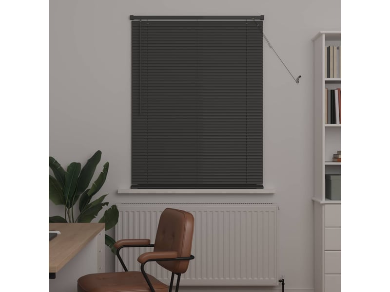  Store vénitien, store de fenêtre gris argenté 150 x 80 cm 25 mm pvc cf47848  - Conforama C