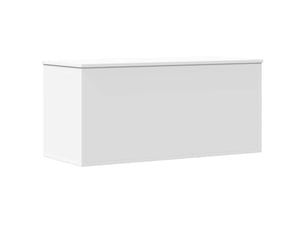 Boîte de rangement, coffre de rangement blanc 100x42x46 cm bois d'ingénierie