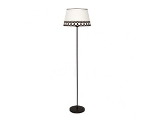 Lampadaire fabrilamp dalia e27 coloris beige marron 165 x 40 x 40 cm