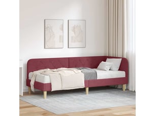 Lit simple 80x200 cm    coloris rouge