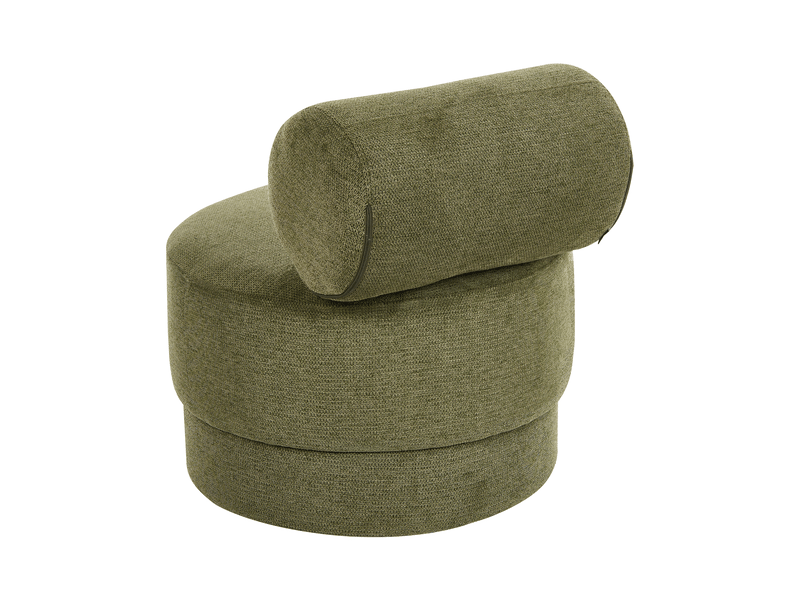  Fauteuil karvia  tissu vert  - Conforama E