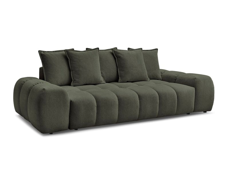  Bobochic canapé droit fixe 3 places everest tissu chiné vert EVEREST - Conforama A