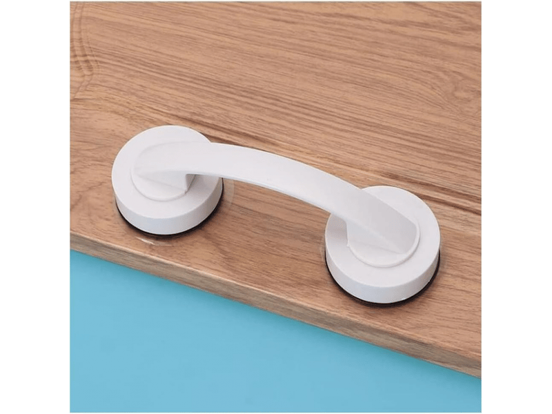  Poignée de porte à ventouse pour miroir en verre, poignée de tiroir de réfrigérateur, poignée de salle de bain avec ventouse murale (blanc).  - Conforama A
