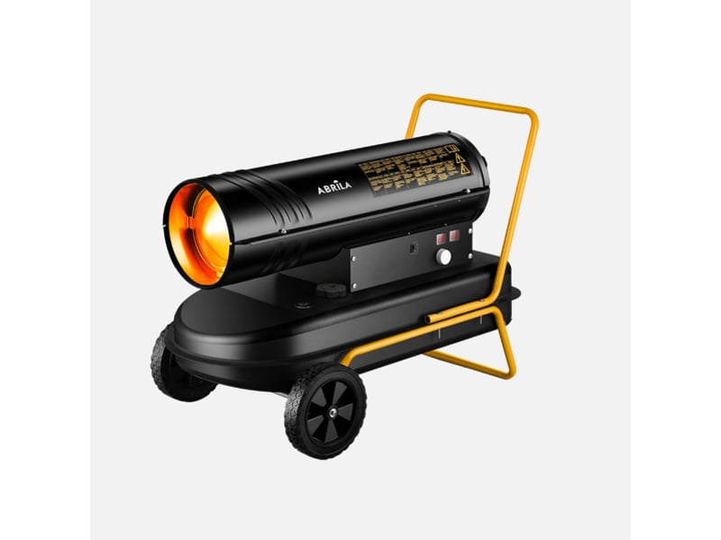  Canon à chaleur diesel ABRILA Alpine 30 kW noir et jaune, réservoir 33 L, débit 720 m³/h, thermostat réglable et chariot à roues 281813050 - Conforama A