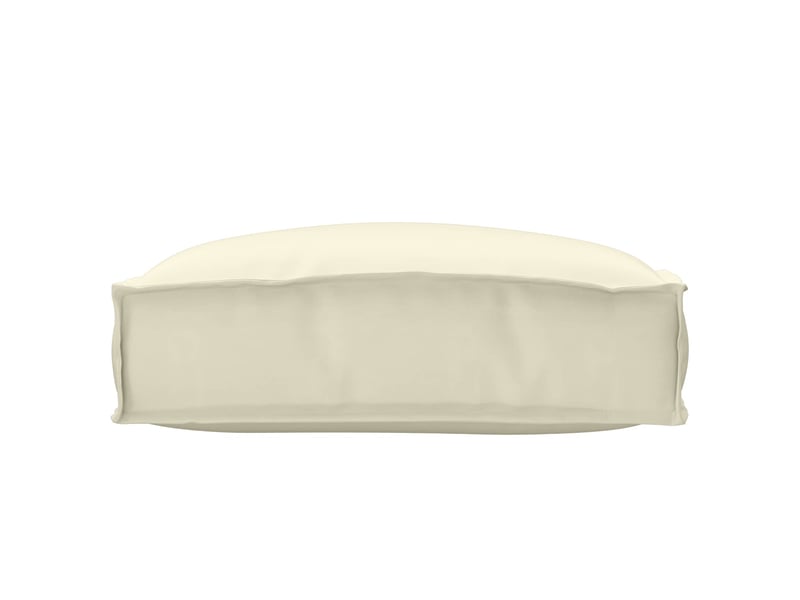  Coussin d'assise, coussin pour chaisecanapé tissu oxford crème 50 x 50 x 12 cm cf56657  - Conforama C