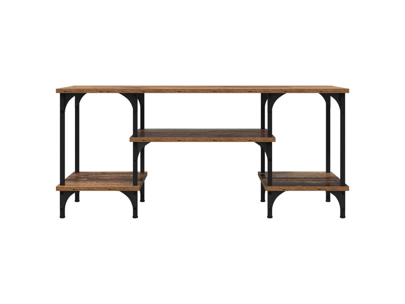  Meuble tv - banc tv - meuble de rangement bois ancien 102 x 35 x 45,5 cm  - Conforama E