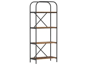 Étagère 4 niveaux, étagère de rangement 60 x 30 x 146 cm bois d'ingénierie shl3515