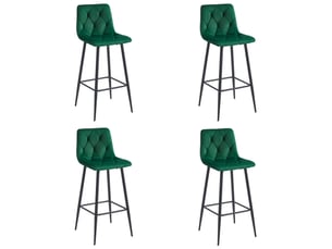 tabouret de bar  SANS MARQUE  - vert hauteur d'assise 76 cm vendu Par 4