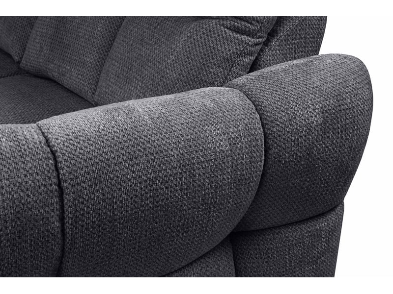 Canapé d'angle gris fixe 4 places - Conforama S
