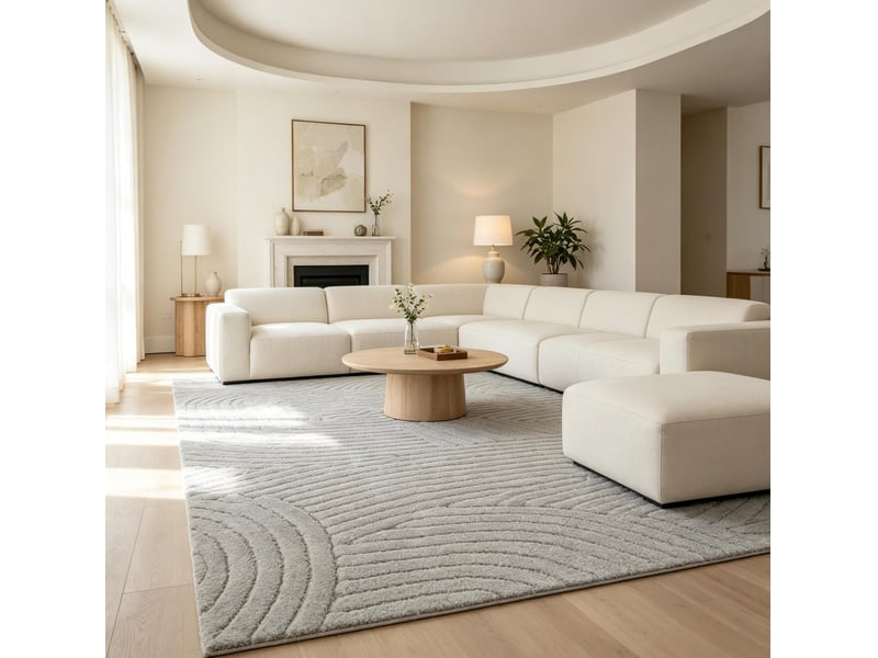  Tapis de salon géométrique 230 x 160 cm antidérapant homvra  - Conforama C