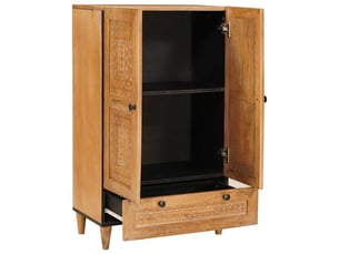 Armoire <strong></strong> <strong></strong> coloris bois clair largeur 60 cm