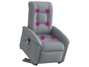 Fauteuil fixe Tissu argenté